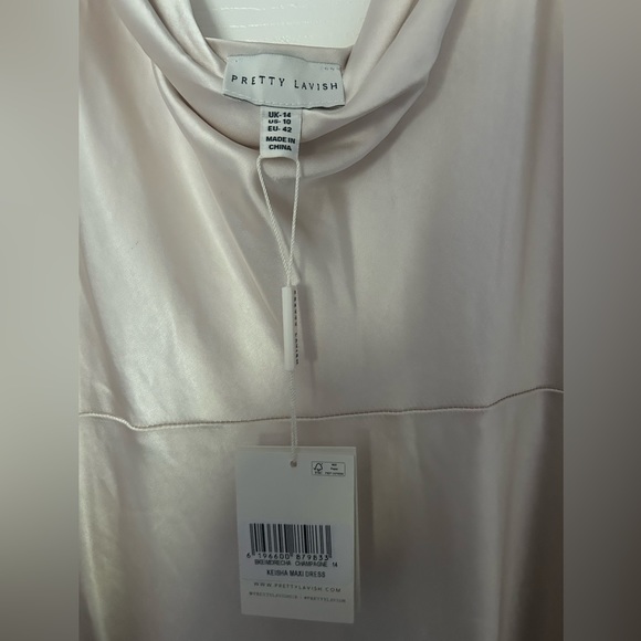 Pretty Lavish Keisha Maxi Dress Matte Champagne - Picture 5 of 5